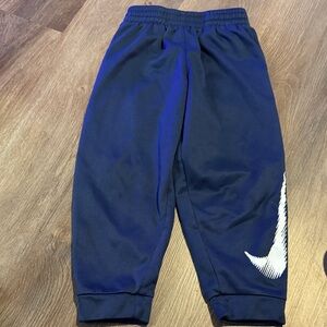 Nike Kids Dark Blue Joggers with White Swoosh
